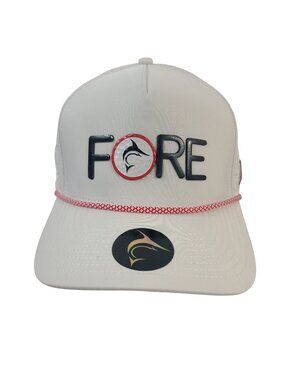 NEW The Gulf Standard Fore Snapback Hat Off-White Adjustable Golf Cap